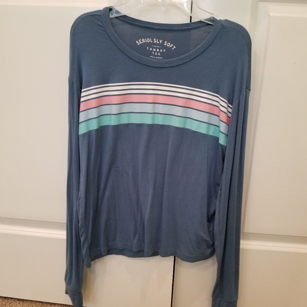 Blue Long Sleeve T-Shirt